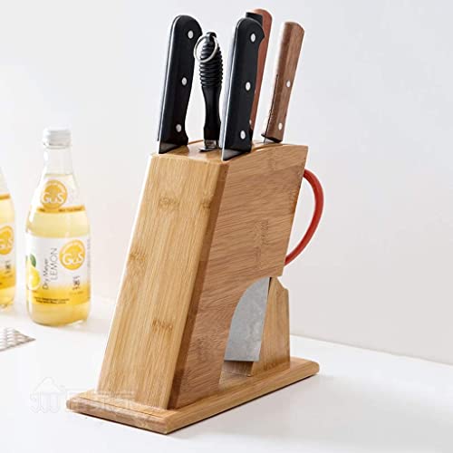 Estante for Cuchillos de Cocina de Bambú Bloque para Solucionar el Espacio 4