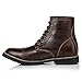 Metrocharm MC301 Men's Lace Up Cap Toe Formal Dress Casual Fashion Boots (13 D(M) US, Brown)