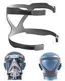 SCJJZ CPAP mask Headgear, Universal mask headgear, comfortable CPAP supplies, sangle de masque universelle CPAP, ultra légère, douce et respirante (gris)