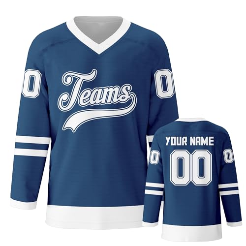 Customized Ice Hockey Jersey Personalized Team Solid Hockey Jersey Printed Stitched Hockey Jersey Men Women Youth Kids