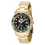 Invicta Pro Diver Men 37.5mm Stainless Steel Gold Black dial PC32 Quartz