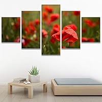 SIGNWIN 5 Panel Canvas Wall Art Modern Art for Home Decorations Ready to Hang - 60