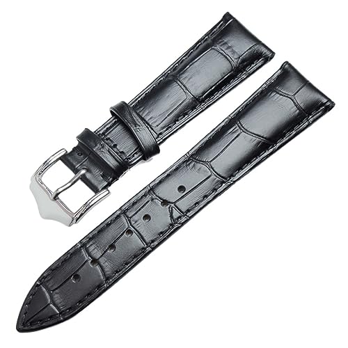 Correas de reloj cuero suave recambio de pulsera de piel 18mm 19mm 20mm 21mm 22mm 24mm
