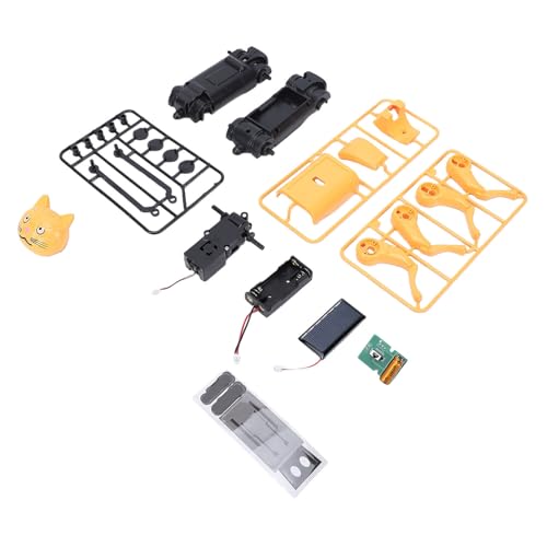 Perro Robot con Energía Solar, Robot de Gato Stem DIY con Sensor Táctil de Movimientos Realistas, para Niños 2 en 1 Kit de Construcción