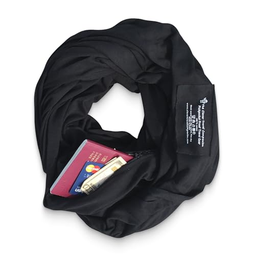 Clever Travel Companion Infinity Travel Scarf with Secret Hidden Pocket, Circle Loop Scarf for Fall Winter Travel Scarves2