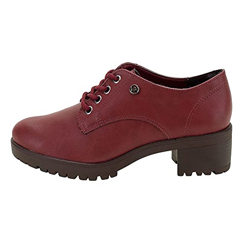 SAPATO FEMININO OXFORD VIA MARTE - 208006 - VINHO - 36