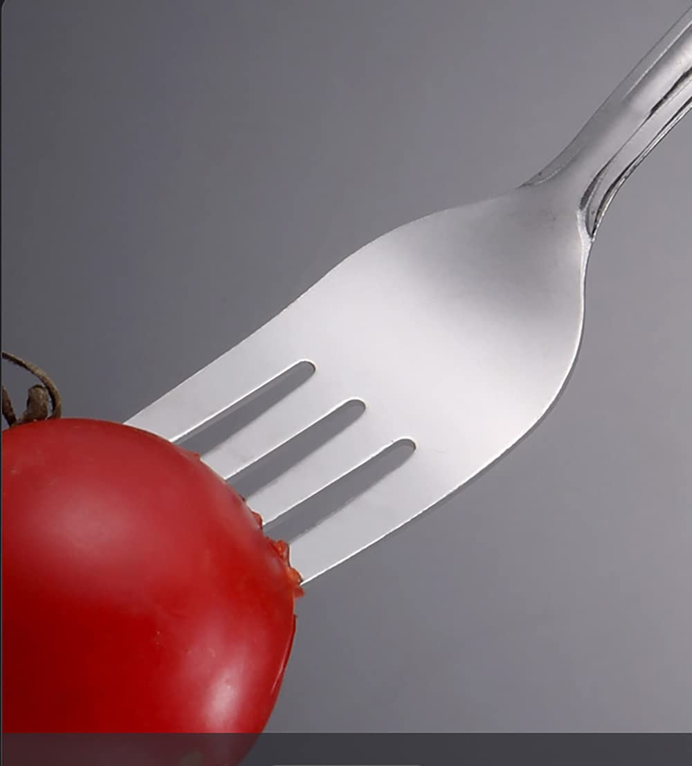 Juego de cubiertos, juego de cubiertos de acero inoxidable, plástico transparente, juego de cuchara, cuchillo y tenedor, juego de cubiertos retro de 50 piezas, cubiertos de cocina, vajilla principal d