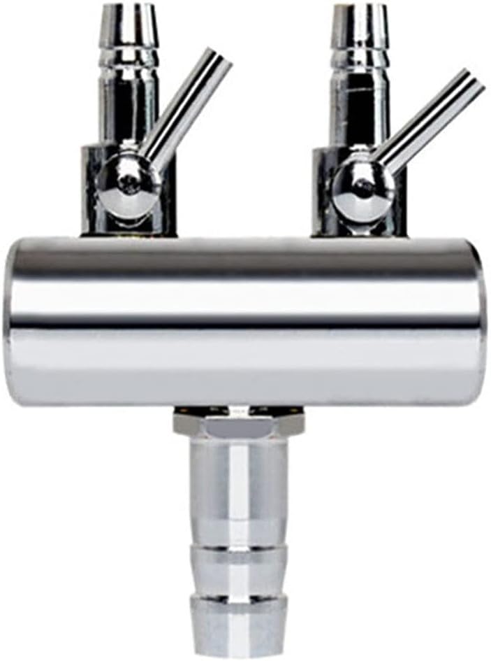 Image of 2-Way Aquarium Air Flow Control Lever Valve with Airline Tubing Connector for Aquarium Fish Tank