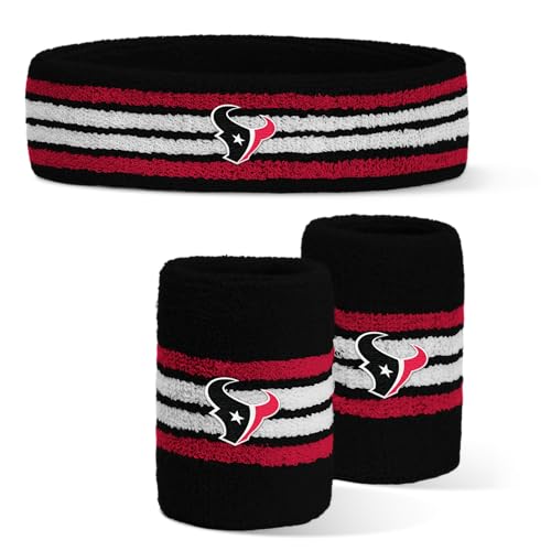 Image of For Bare Feet NFL Officially Licensed Team Logo Headband & Wristband Combo Pack Team Color OSFM