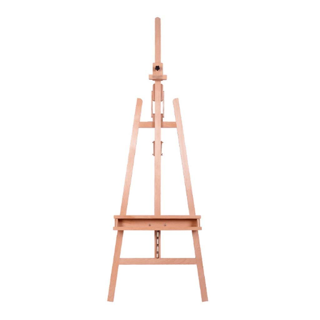 Caballete Caballete Plegable Multifuncional Principiante Producción de Haya Boceto Profesional Caballete de Piso Estudio de Pintura Caballete Caballete de Mesa (Color : Natural)