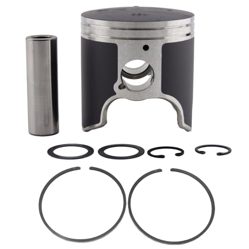 Asaki Piston Kit Compatible with Yamaha PWC GP/XLT 1200 PV 66V-11635-00 with Ring (Bore 80.15mm) Oversize 0.25 - Thumbnail 7