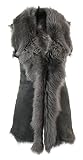 Très chaud POUR L'HIVER Infinity Leather Gilet pour Femme Gris véritable Cuir Peau de Mouton de Toscane Espagne