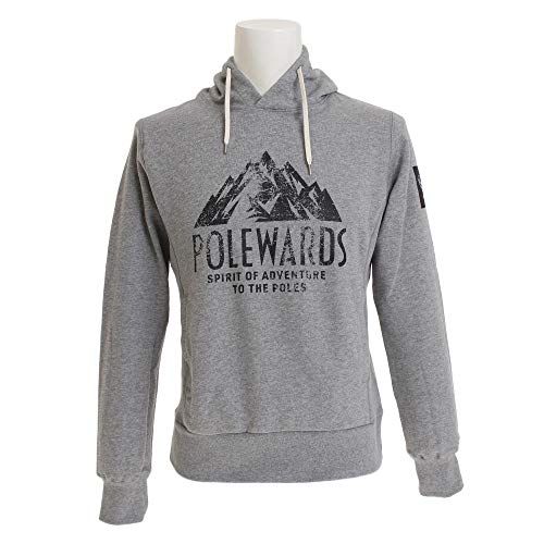 POLEWARDS パーカー メンズ トレーナー スウェット マウンテンパターンPW28JM70MGR （ミディアムグレー/Ｌ/Men's）