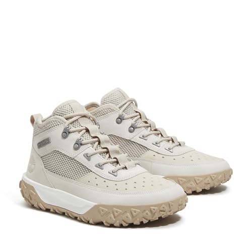 Timberland Timberland Men's Greenstride Motion 6 Mid Lace Up Sneaker Boot, Light Grey W White, 12 Medium