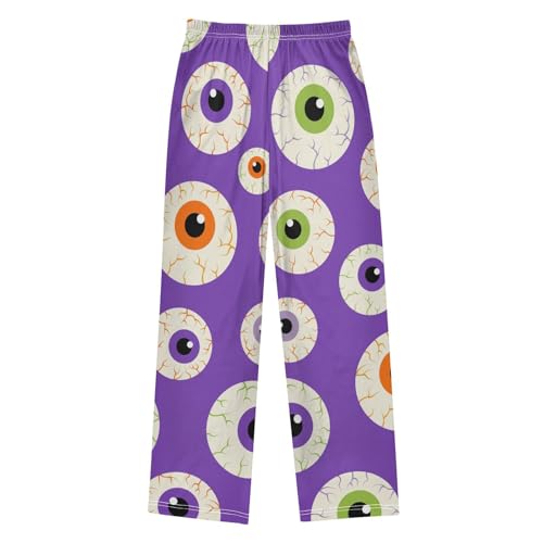 Eyeballs Boys Pants Boys Athletic Pants Long Pant for Boy with Pockets Wide-Leg Size 6-14Y2