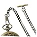 CALLARON Vintage T-bar Pocket Watch Chain for Men Women Durable Bronze Metal Belt Clip for Suits Casual Wear for DIY Fashion Accessories