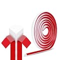 TQDXZA Flexible Quarter Round Molding 3m(118") Peel and Stick - Self Adhesive Edge Trim for Floor, Bathtub, Countertop, Waterproof Bendable Corner Guard (White)