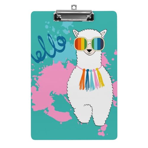 Planchette à pince A4 haut de gamme motif alpaga porte-bloc finition supérieure