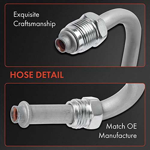 A-Premium Power Steering Pressure Hose Line Assembly Compatible with Chevrolet Impala 2006-2011, Monte Carlo 2006-2007, 3.5L 3.9L, with O-ring, Pump To Rack/Gear