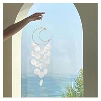 Campana A Vento Conchiglia Capiz - Decorazione Naturale 73cm Per Esterni E Interni - Foto 5