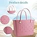 CXY Medium Rubber Beach Bag for Women EVA Washable Tote Bags for Beach Waterproof Sand-proof Handbags Pool Boat Work Sports (Sopphire Blue, Small)