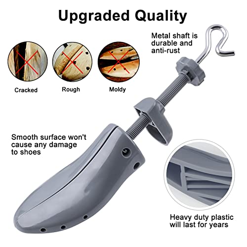 Shoe Stretcher - 4 Ways for Men Wide Feet Adjustable Stretch Width and Length Shoe Tree Shaper Shoe Widener Expander - Thumbnail 2
