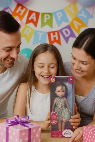 Image of Sakura Dolls for Girls with Cute Floral Dress and Movable Joints| Long Hair| Pretty Shoes| | Kids Toy Birthday Gift for Girls 3 + Years | Girl Doll Toys in Gift Box (C12)| Assorted