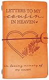 Cousin Memorial Remembrance Gift-Bereavement Gift-Refillable Travel Photo Diary Journal-Those We Love Don't Go Away-Letters to My Cousin in Heaven,In Loving Memory-Sympathy Gift for Loss of Cousin