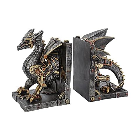 Nemesis Now Dracus Machina Steampunk Bookends Cover