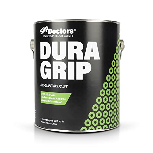 Dura Grip Amber Clear Anti-Slip Paint for Concrete, Wood, Tile and Metal – Non-Skid Coating for Floor, Decking and Ramps – Non-Slip Epoxy Paint (Quart)