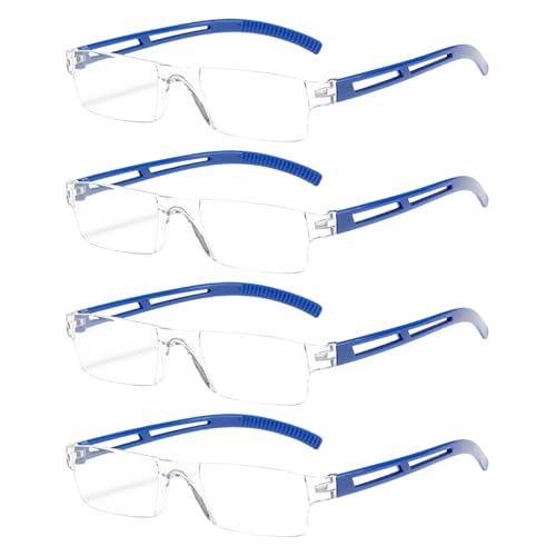 Disnace 4 Pares Anti Luz Azul Gafas de Lectura,...