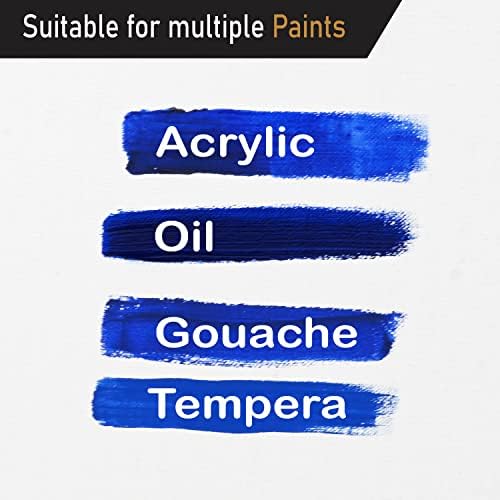 Artgeo 30cm x 40cm (12" x 16") 3mm FSC Canvas Panel, Pack of 5, 100% Plastic Free Packaging