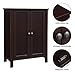 VASAGLE Bathroom Floor Storage Cabinet, Freestanding Bathroom Storage Unit with 2 Adjustable Shelves, 11.8 x 23.6 x 31.5 Inches, Brown UBCB60BR