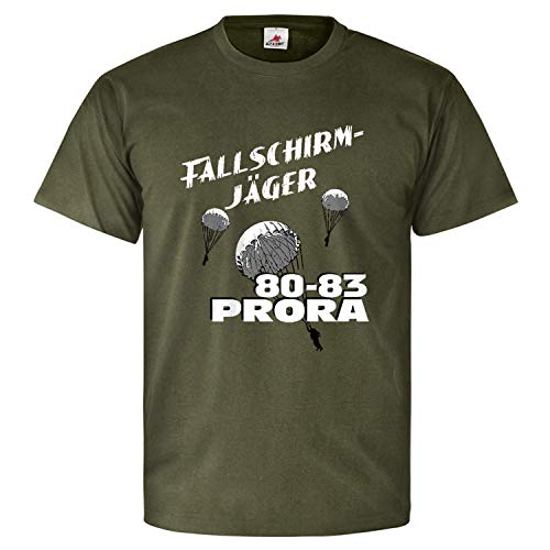 T-shirt parachutiste DDR NVA Copytec vert en taille S style militaire historique