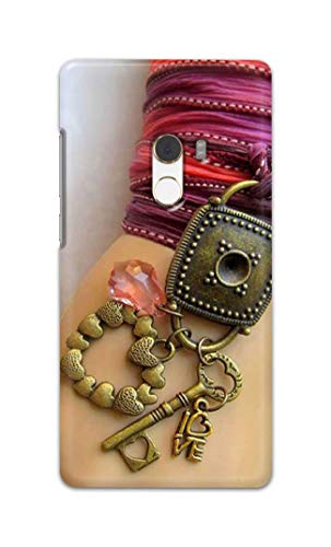 Image of Girl Hand with Keychain Hard Back Case Cover for Mi Mix 2 / Mi Mix Evo Back Cover -(J5) VNS2228