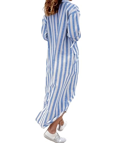 Robe chemise d'été fluide col V pour masquer les complexes avec style