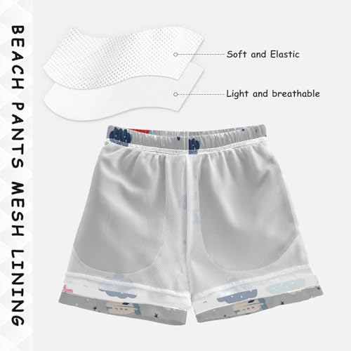 Dussdil Boy's Board Shorts Swim Trunks for Boy Kids Toddler Beach Swimwear Bottom Short Pants 2T-XL3