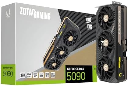 PLACA DE VIDEO ZOTAC Gaming GeForce RTX 5090 Solid 32GB GDDR7 Ref...