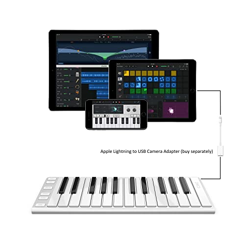 Xkey 25 Usb Midi Keyboard Controller - Apple-Style Ultra-Thin Aluminum Frame, 25 Full-Size Velocity-Sensitive Keys, Polyphonic Aftertouch, Plug & Play On Ipad, Iphone, Mac, Pc #TOP3
