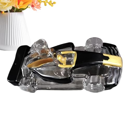 Jarra de whisky,Decoración del hogar de cristal coche de carreras divertido | Jarra elegante para vodka, whisky y alcohólicos, para Vodka Cocktail Tequila Bar Oficina Hotel Restaurante Regalo Papá