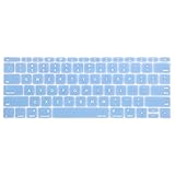 MOSISO Silicone Keyboard Cover Protective Skin Compatible with MacBook Pro 13 inch 2017 & 2016 Release A1708 Without Touch Bar, MacBook 12 inch A1534, Airy Blue