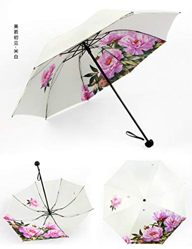 Preisvergleich Produktbild Shao Damen-Regenschirm, doppelschichtig, UV-Schutz