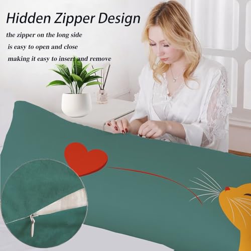 Housse de coussin décoratif lit et canapé, l'idée cadeau femme idéale en orange et rouge - 5