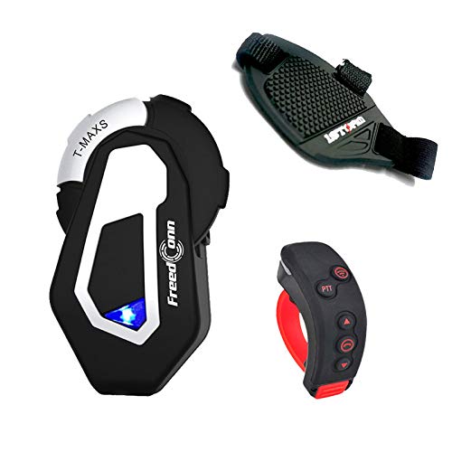 FreedConn Motocycle Helmet Waterproof Wireless Bluetooth Headset TMAX-S with L3 Remote Controller/FM