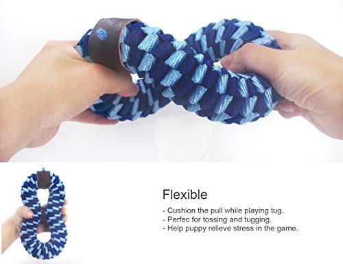 YOOGAO Pet Brinquedos de corda para cães, brinquedo especial trançado de nylon, brinquedos interativ
