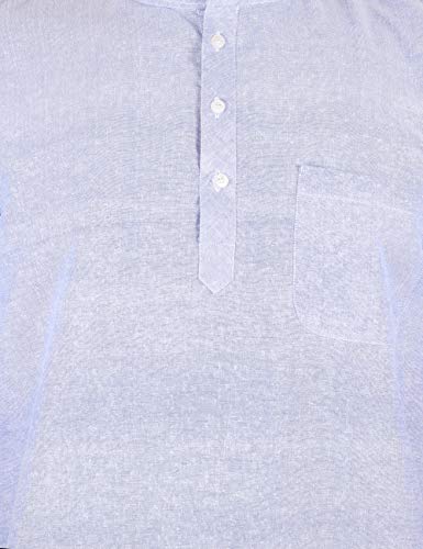 Image of LATEST CHIKAN Men's Cotton Regular Casual Strped Short Kurta Half Sleeves - (SK-LJ.DS.AS)