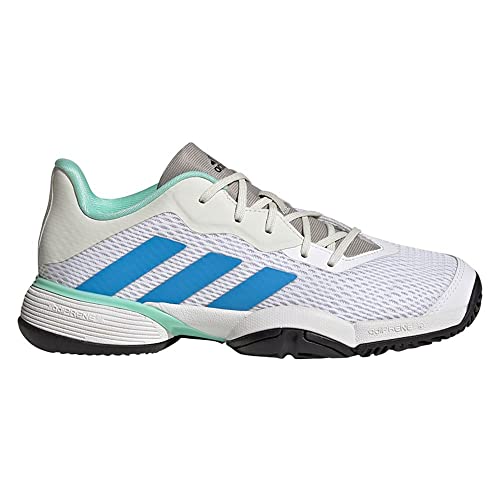 adidas Barricade K Chaussures de Tennis Unisexes pour Enfant, Multicolore (Ftwbla Azupul Negbás), 38 EU