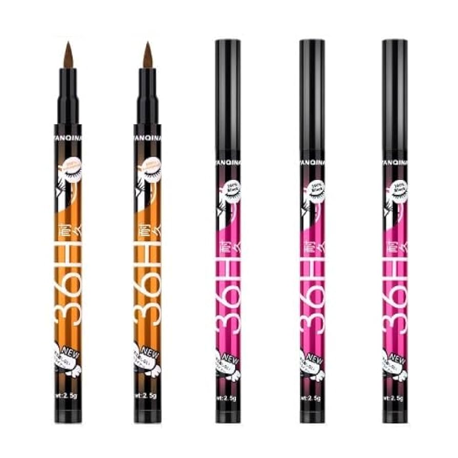 Amazon.co.jp: 【5本セット】アイライナー 36hブラック3本+36h