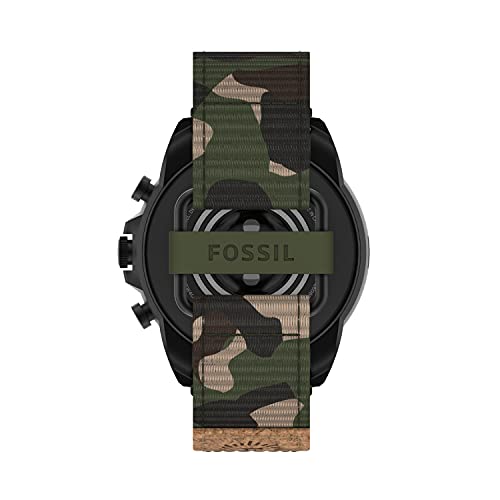 Fossil FTW4063 Men'S Gen 6 44Mm Stainless Steel And Cork Touchscreen Smart Watch thumb #2