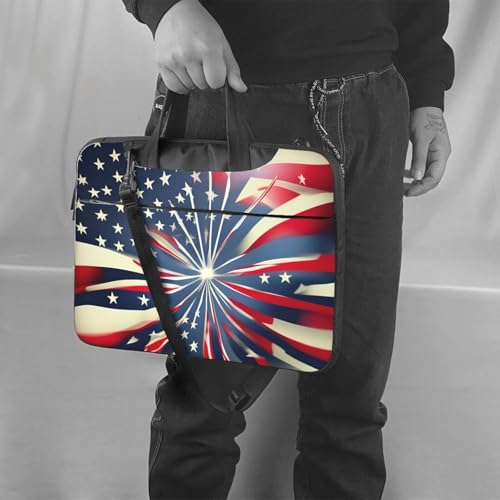 Funda portátil con diseño de fuegos artificiales para oficina y viajes 2